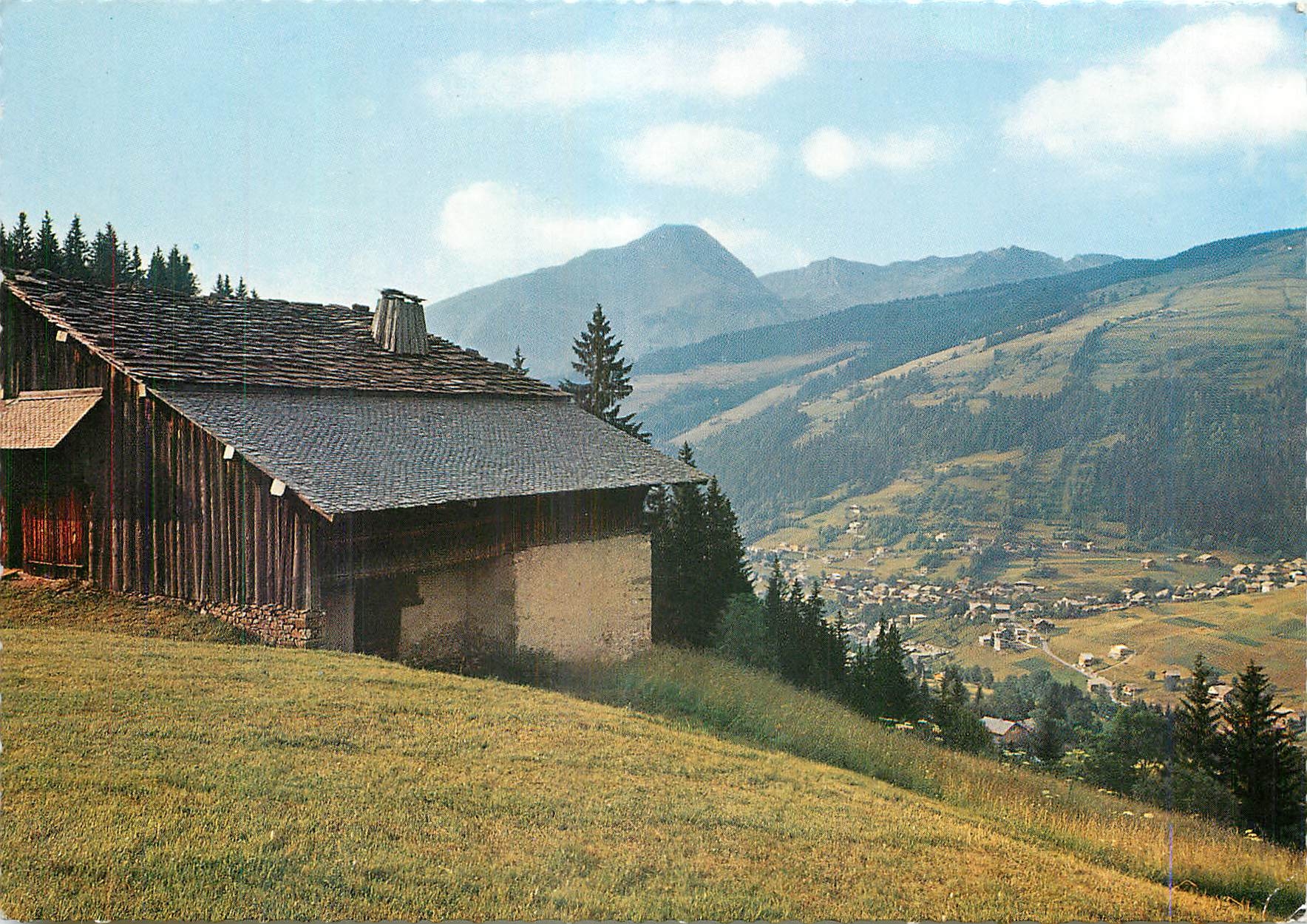 Morzine (Haute-Savoie) — Vue d'ensemble de la station et la Pointe des Nantaux — Éditions Jansol