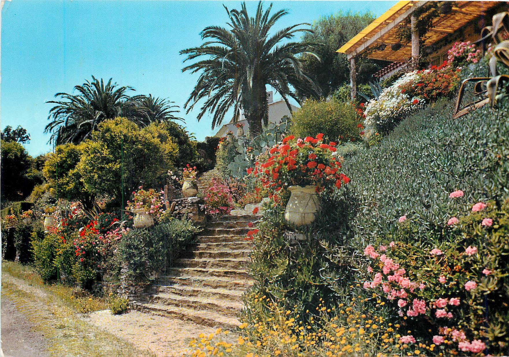 CPM La Cote d'Azur Escalier fleuri 