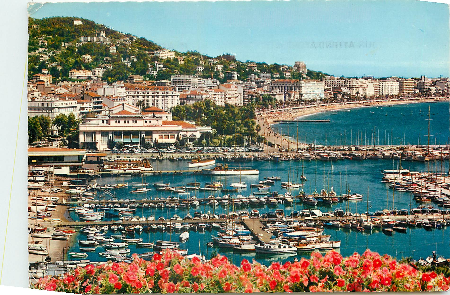 CPM La Cote d'Azur Cannes AM Le Port le Casino et la Croisette vus du Suquet 