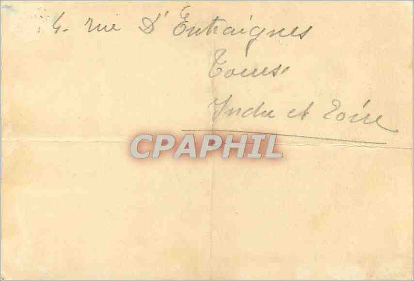 Carte publicitaire Societe St Raphael Rue du Parc Royal Paris  — Rückseite