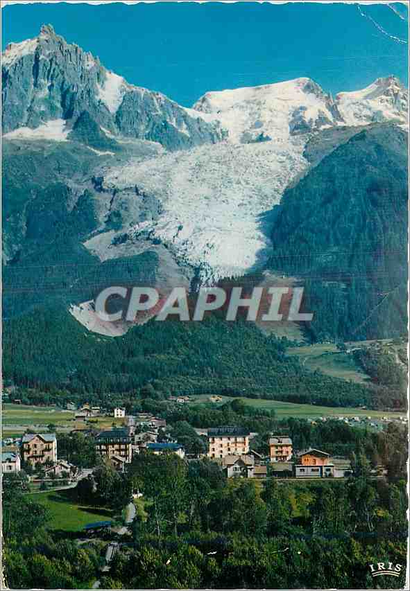 CPM Vallee de Chamonix Mont Blanc Les Bossons l'Aiguille du Midi Glacier des Bossons 