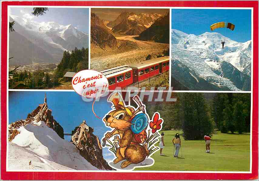 CPM Chamonix Mont Blanc Haute Savoie Train