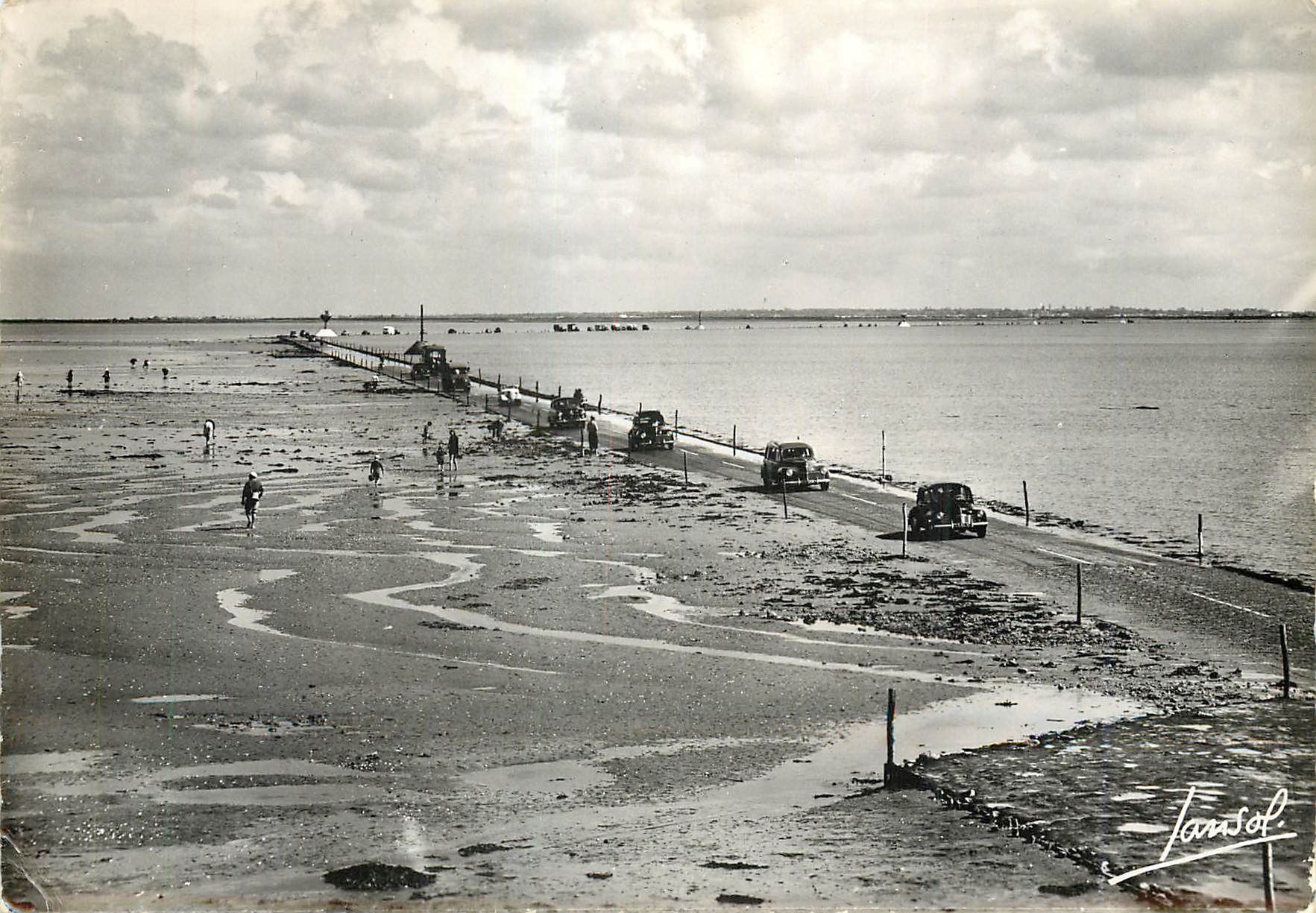 CPM L'Ile de Noirmoutier Vendee Le Passage du Gois ou Goa 