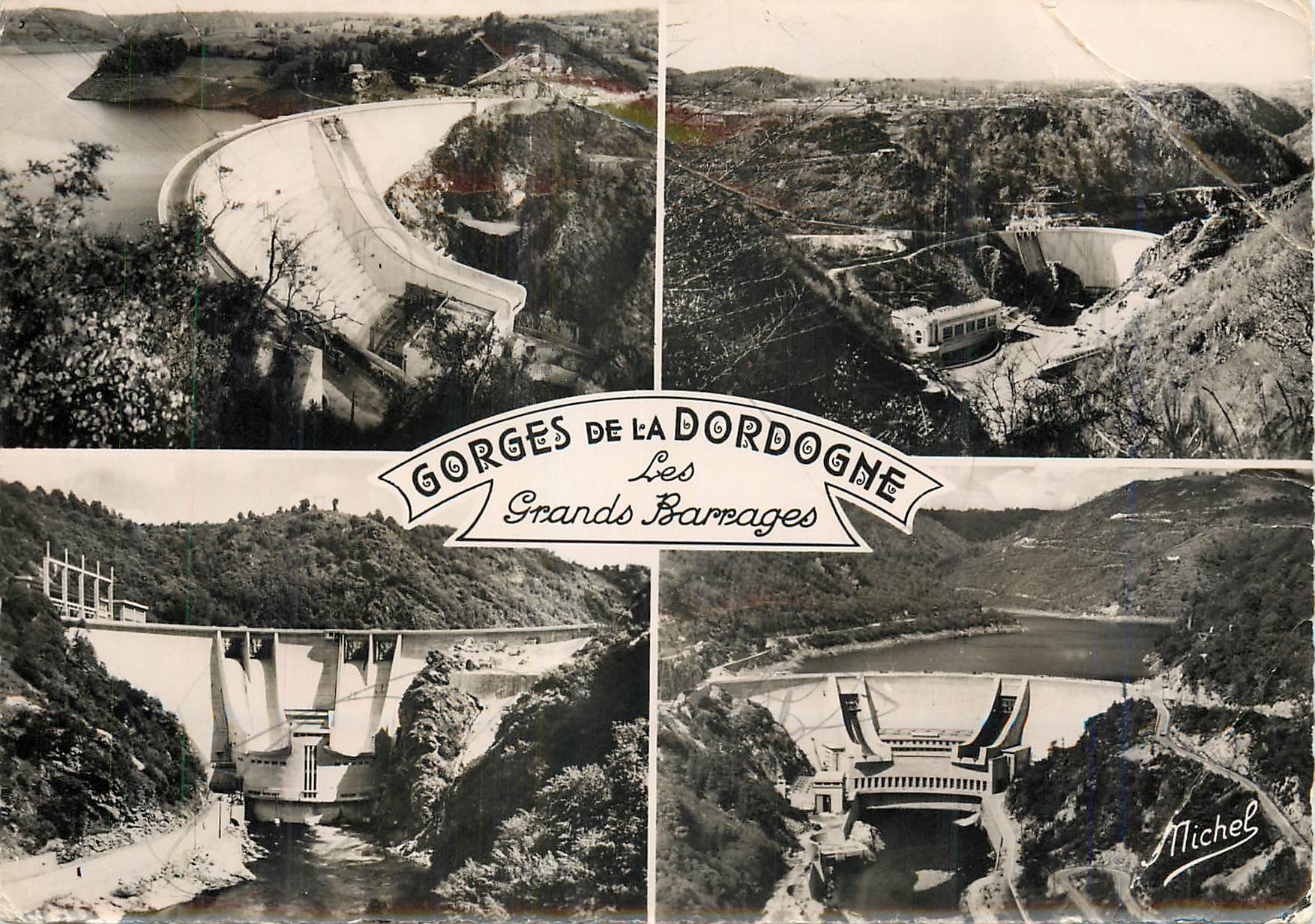 CPM Gorges de la Dordogne Les Grands Barrages 