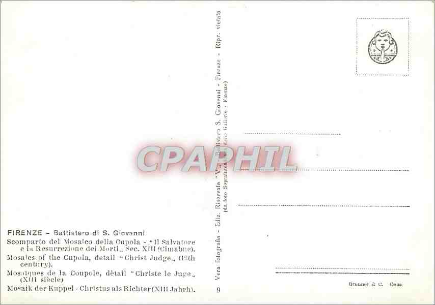 CPM Firenze Battistero di S Giovanni  — Rückseite