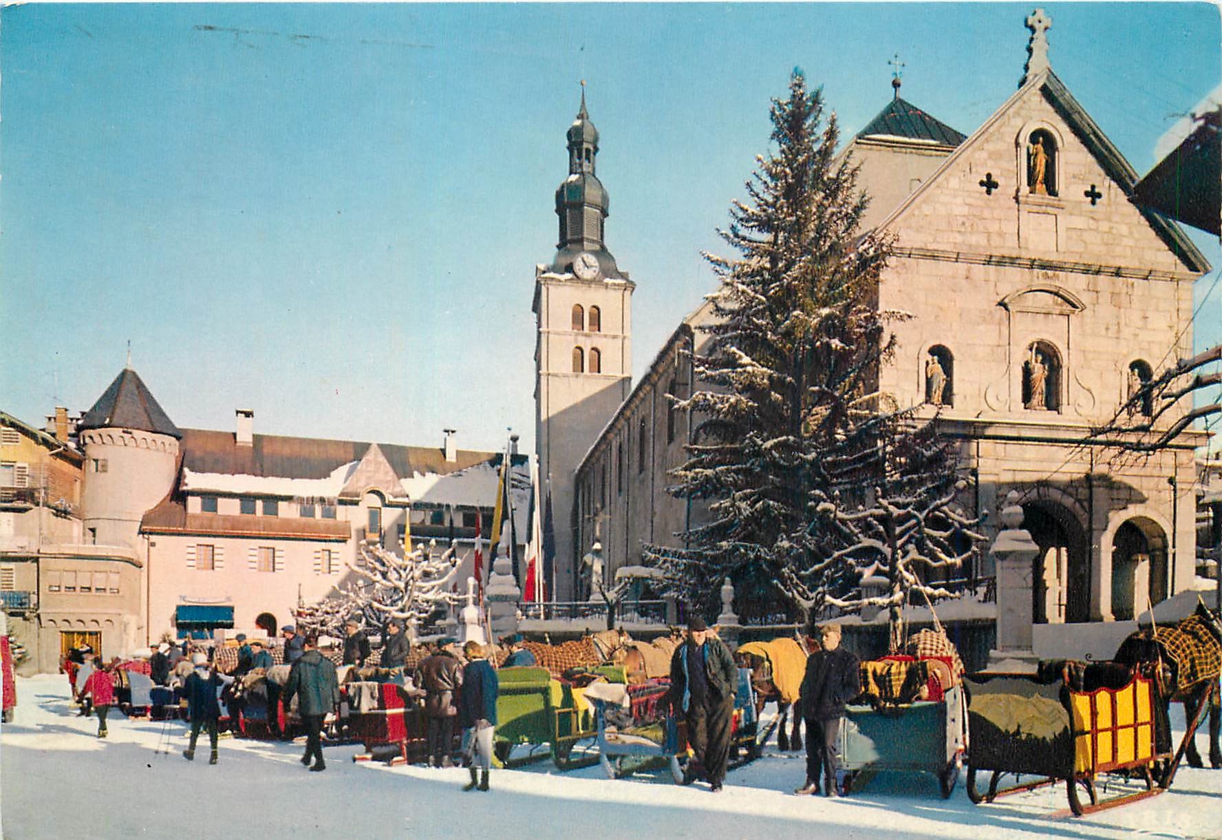 Mégeve - Hte-Savoie (1113 m) — Capitale du Ski — église et le prieuré