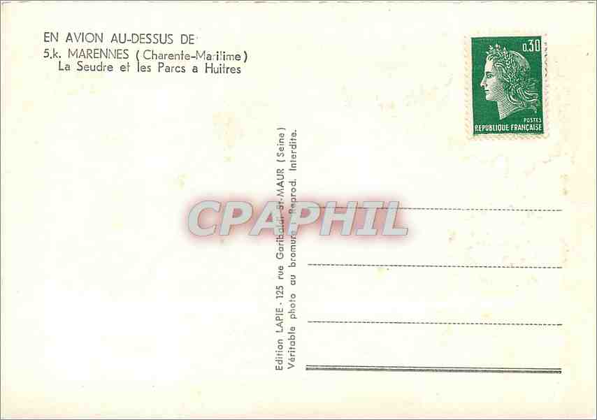 CPM Marennes Charente Maritime La Seudre et les Parcs a Huitres  — Back