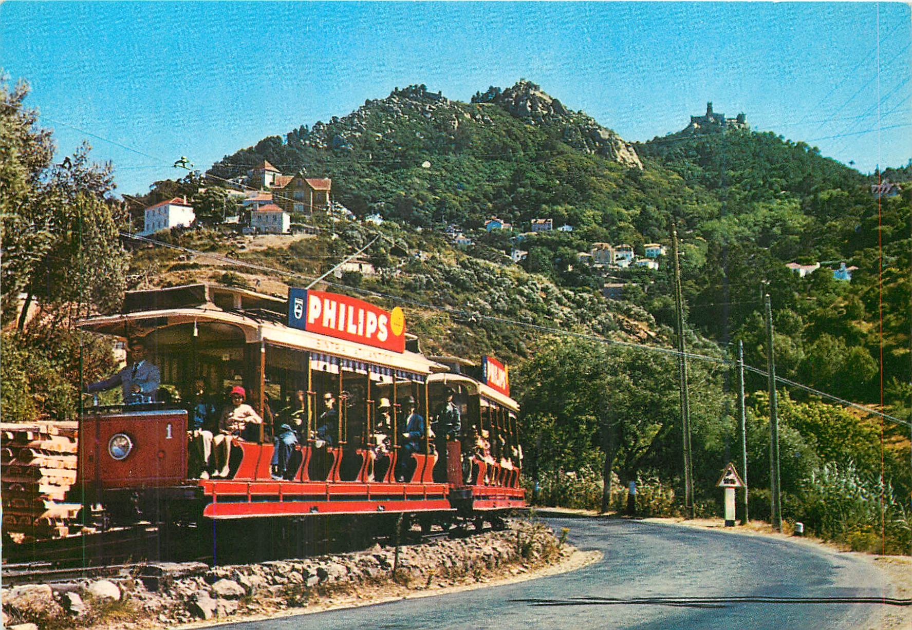 CPM Sintra Portugal Carro electrico Tramway Train Philips