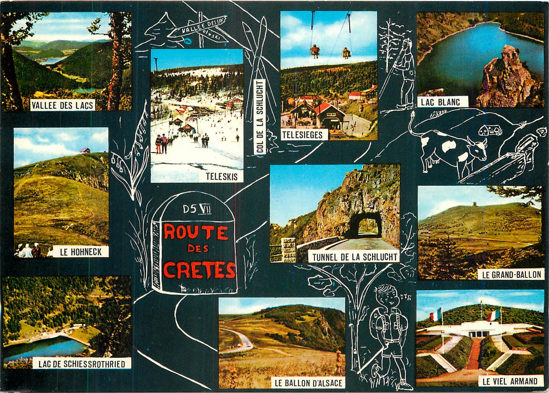 CPM Route des Cretes Vallee des lacs Teleskis Telesieges Lac Blanc Le Hohneck Schlucht Grand Ballon 
