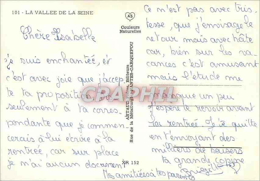CPM La Vallee de la Seine Mantes la Jolie Caudebec en Caux Les Andelys La Bouille Elbeuf Rouen — Rückseite