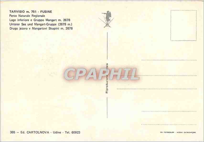 CPM Tarvisio Fusine Parco Naturale Regionale  — Rückseite