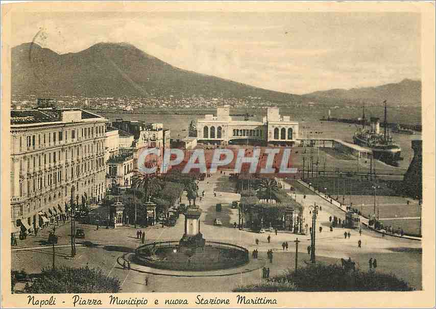 CPM Napoli Piazza Municipio e nouva Stazione Marittima 