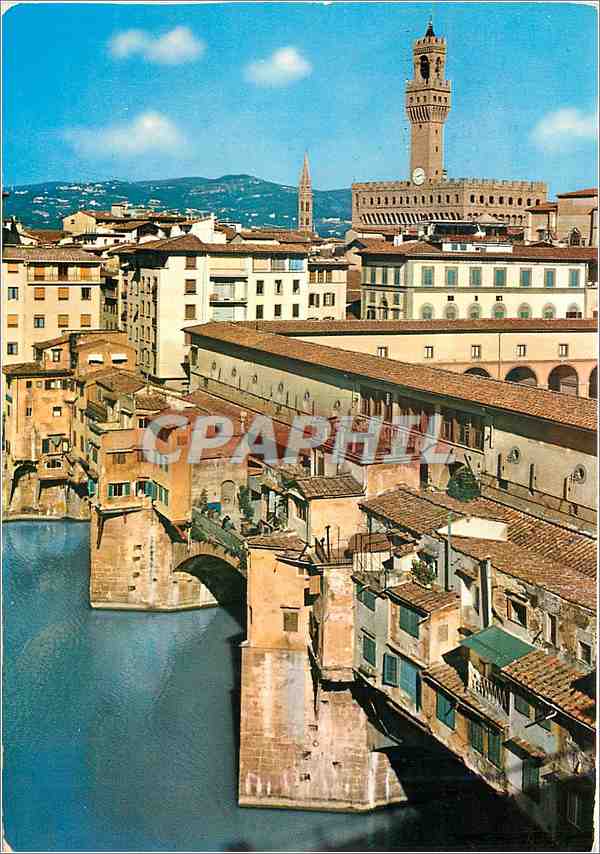 CPM Firenze Ponte Vecchio vu du Roof garden de l'Hotel Pitti Palace 