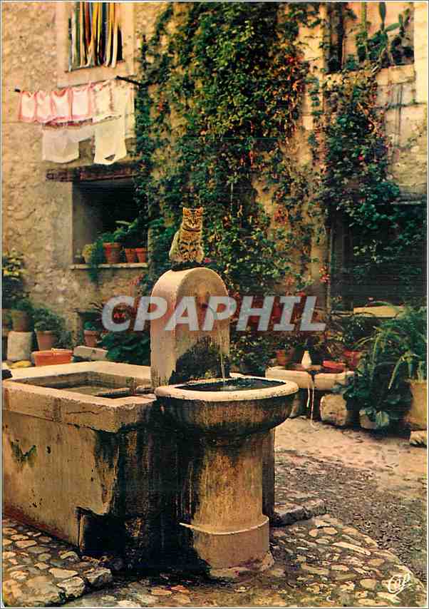 CPM Cote d'Azur Carrefour Mondial du Tourisme La Fontaine au Chat 