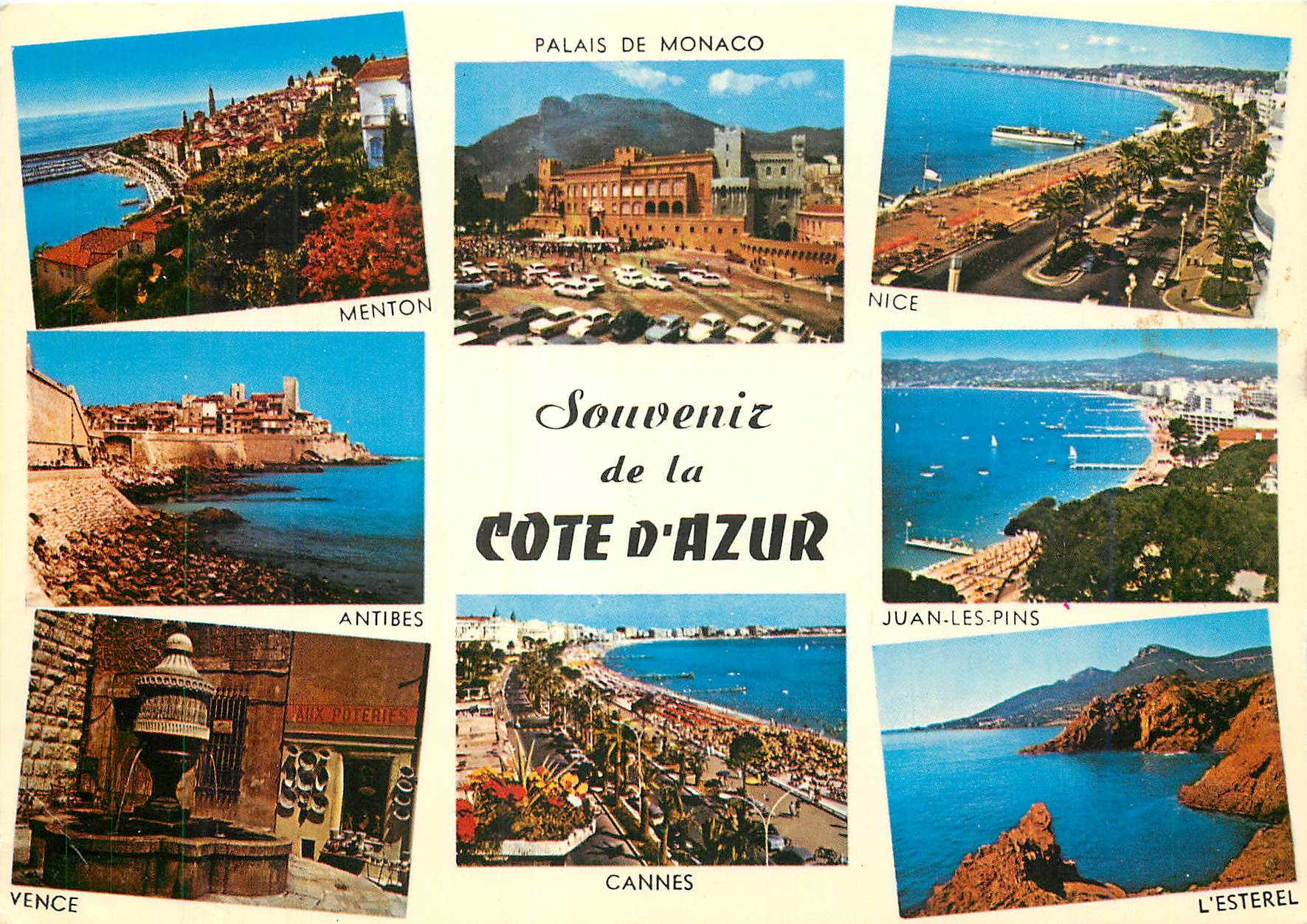 CPM Souvenir de la Cote d'Azur 