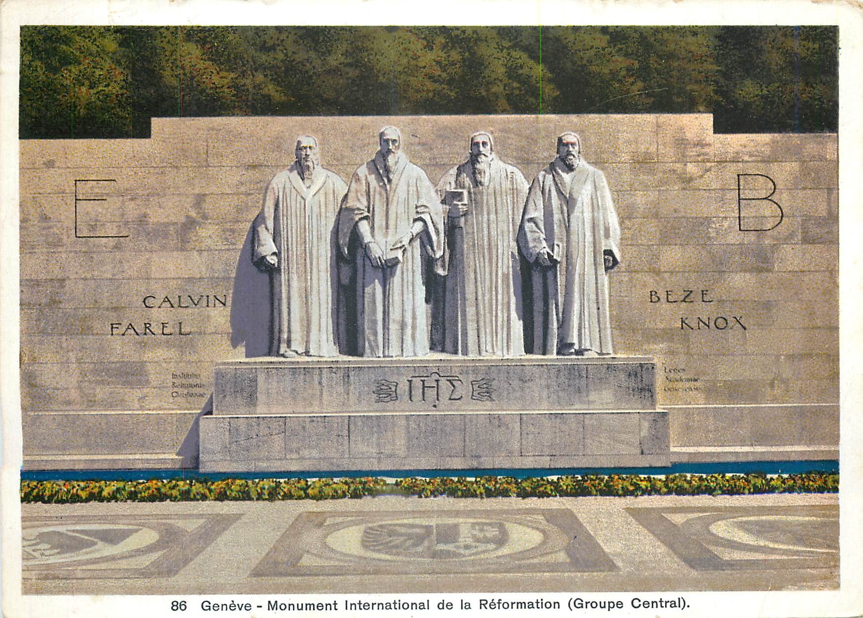 CPM Geneve Monument International de la Reformation Groupe Central 