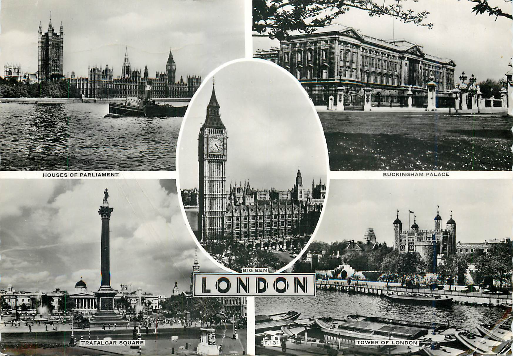 CPM London Houses of Parliament Buckinham Palace Trafalgar Square Tower of London 