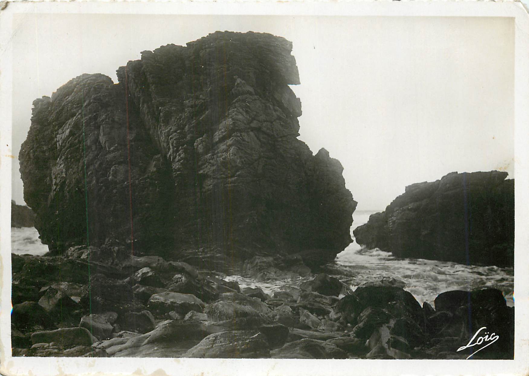 CPM Presqu'ile de Quiberon Gros rocher de Port Pigeon 