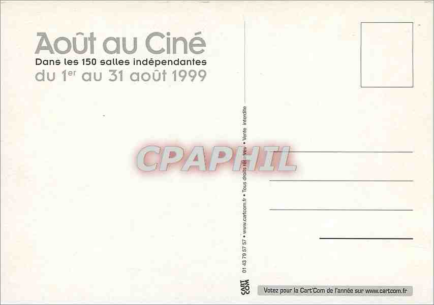 CPM Mairie de Paris Aout au Cine 1999 Cinema Piscine — Rückseite