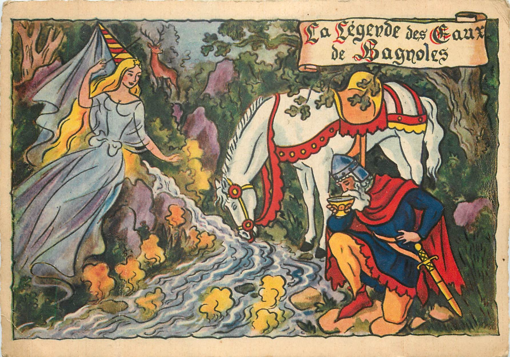 CPM La Legende des Eaux de Bagnoles 
