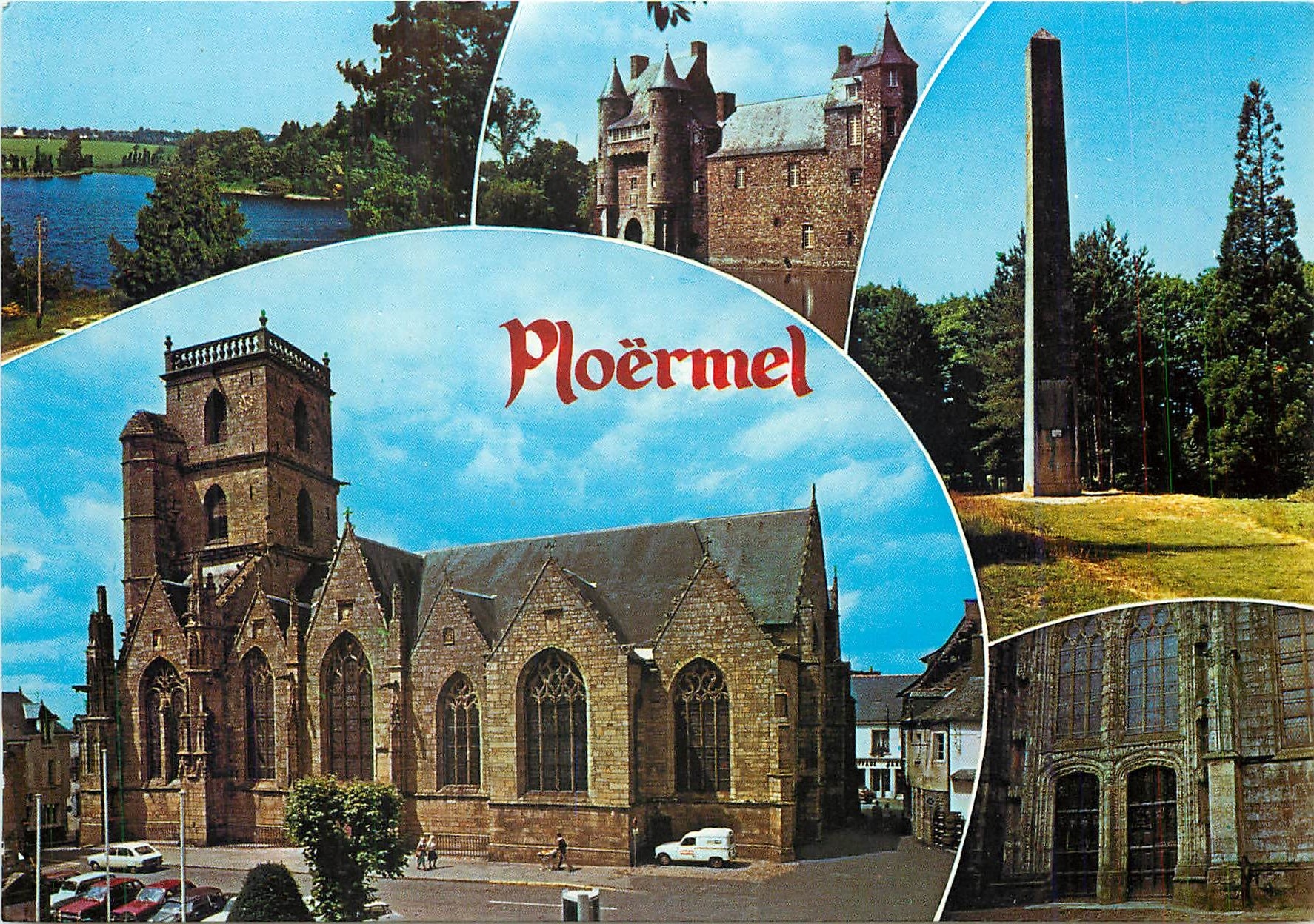 CPM Ploermel Morbihan L'Eglise Saint Armel L'Etang au Duc 