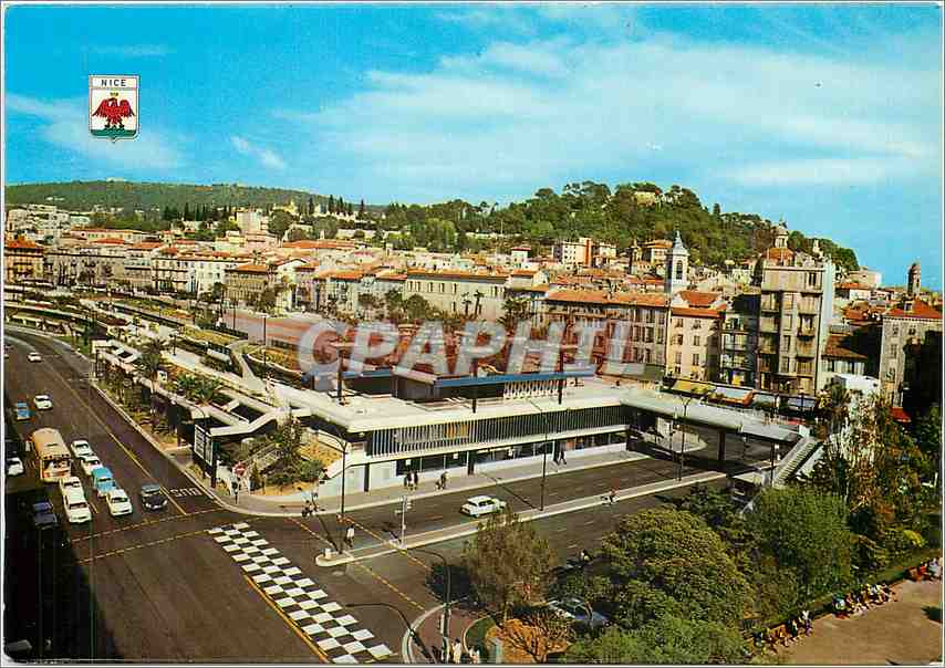 CPM Cote d'Azur Nice Alpes Maritimes La Promenade du Paillon et le Vieux Nice 