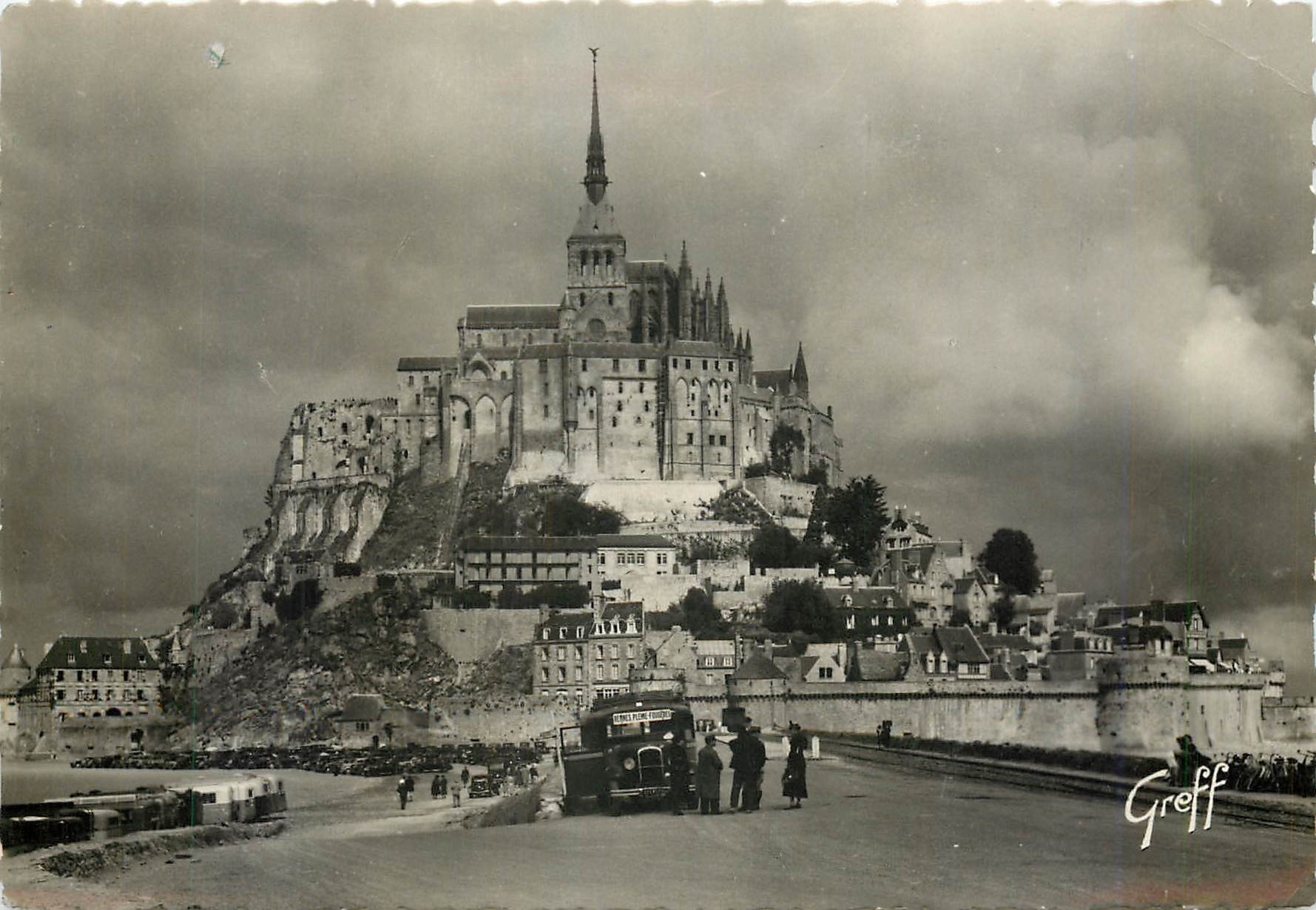 Mont-Saint-Michel — vue d'arrivée — Édition Greff