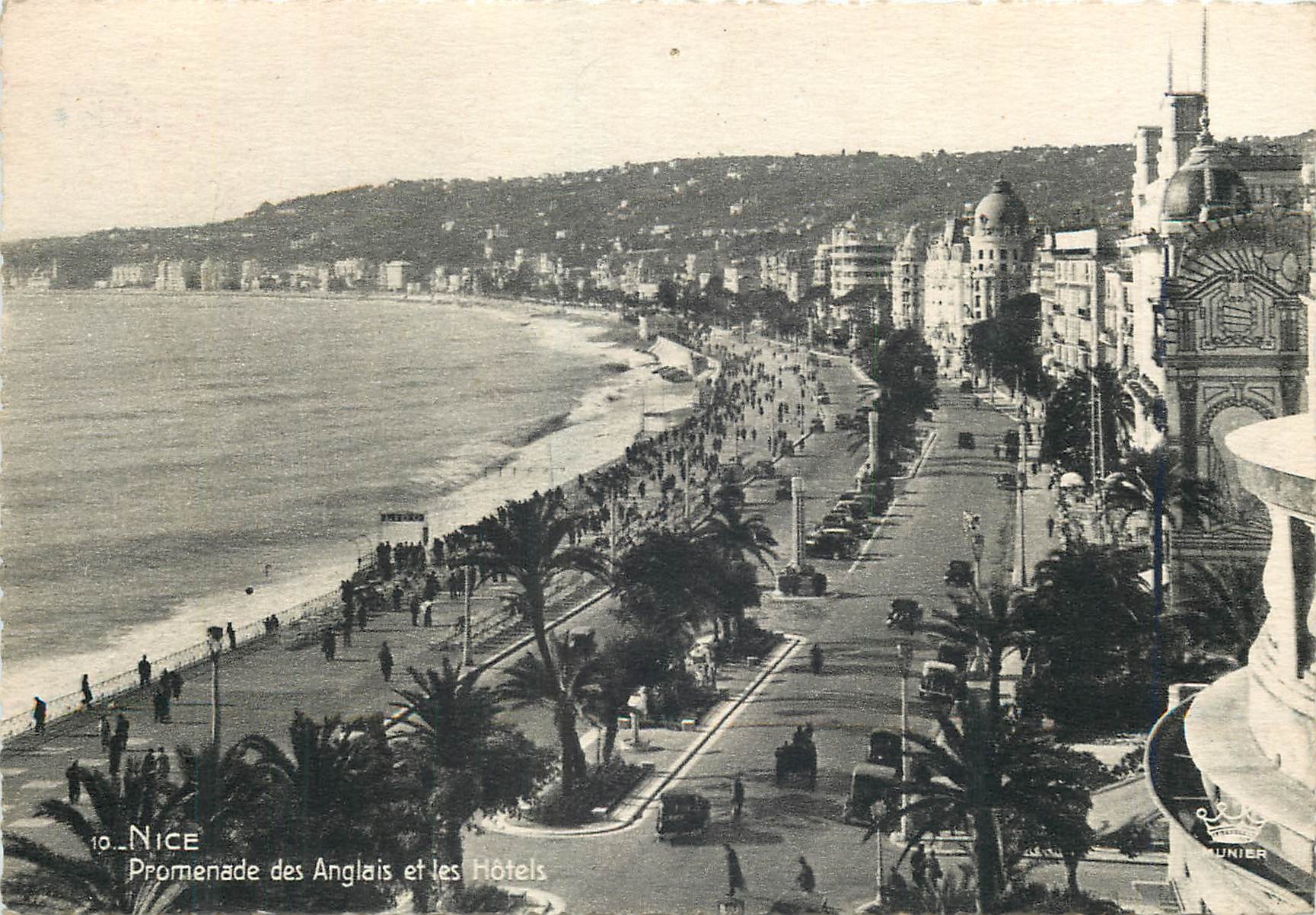 CPM Nice Promenade des Anglais et les Hotels 