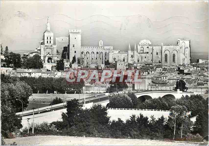 CPM Avignon Vaucluse nouveau Pont et le Palais des Papes 