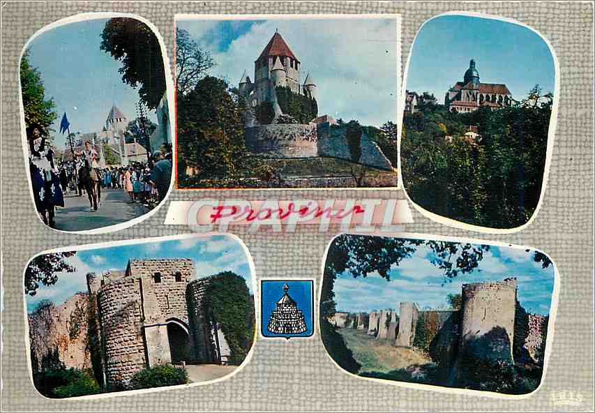 CPM Provins Seine et Marne Defile historique place du Chatel La Tour de Cesar 