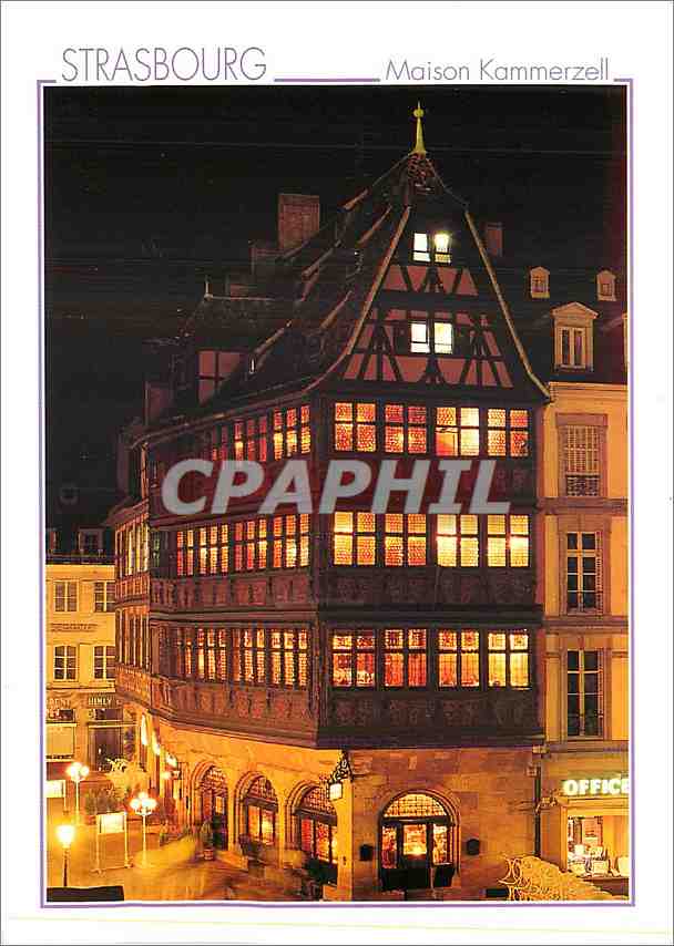 CPM Souvenir d'Alsace Strasbourg La Maison Kammerzell 