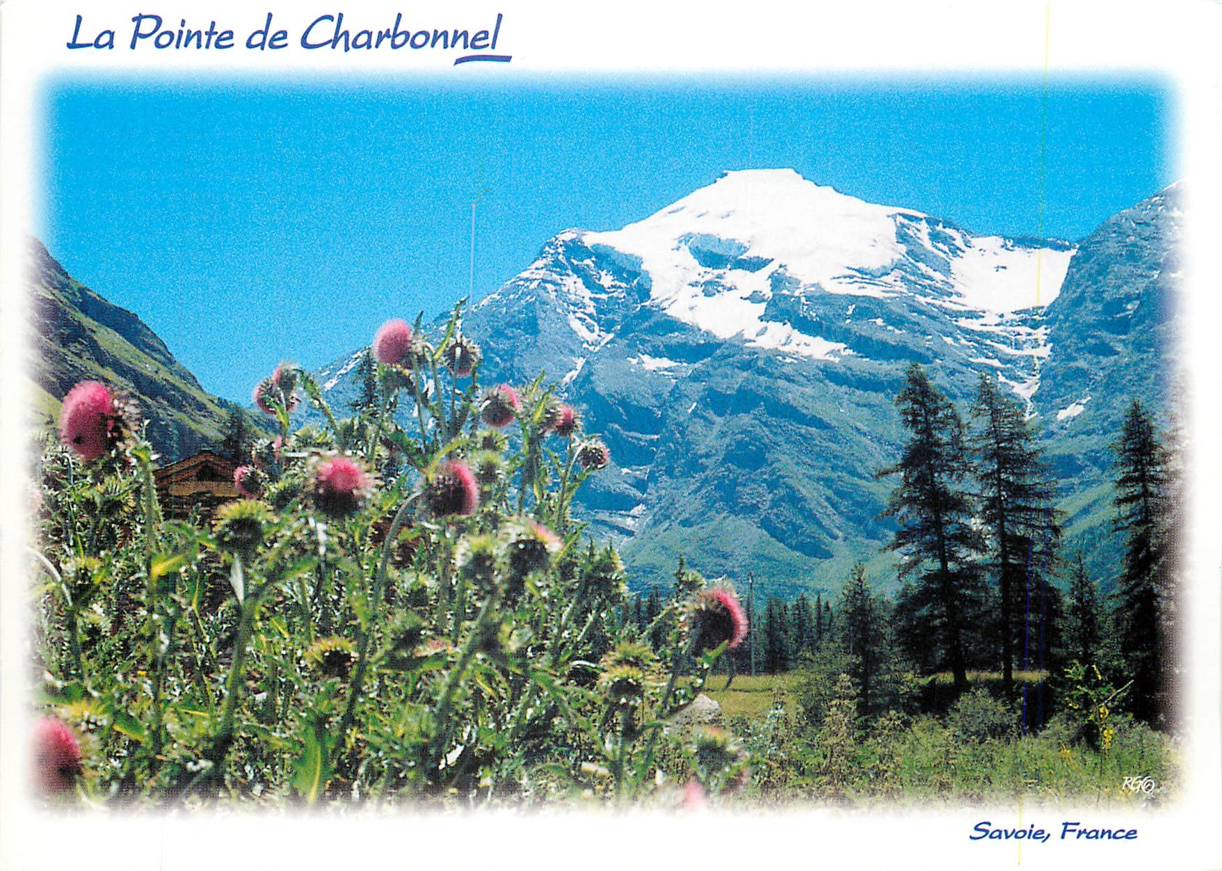 CPM En Haute Maurienne Savoie Environs de Bessons La Pointe de Charbonnel 