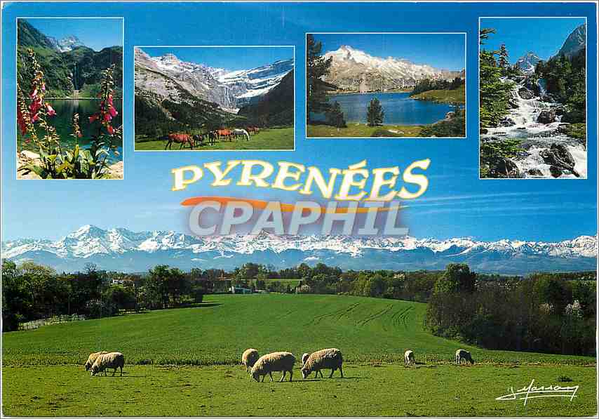 CPM La Chaine des Pyrenees Pic du Midi Vignemale Balaitous 