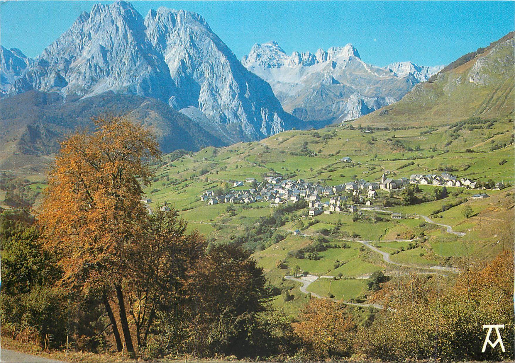 CPM Les Pyrenees Vallee d'Aspe Village de Lescun 