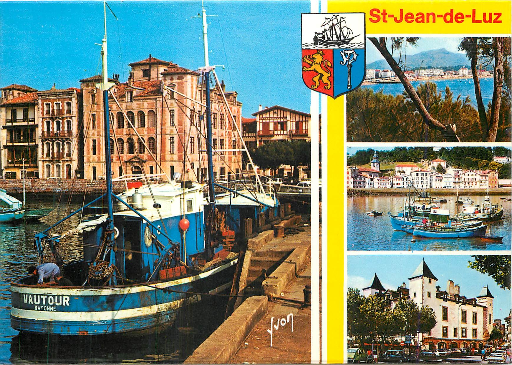 St-Jean-de-Luz — Vue du port et du château — Éditions d'art Yvon