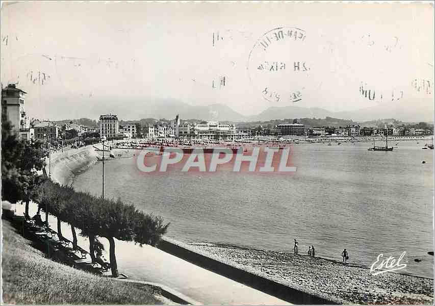 Vue générale de la Plage et du Massif de la Mèr et Lumière — Éditeur Estel, n°3360