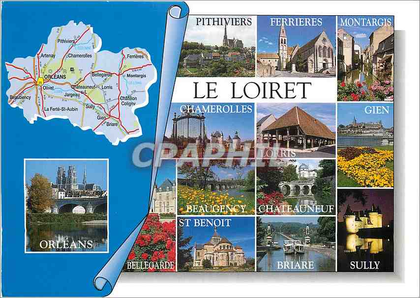 Le Loiret — Carte postale touristique — M.G. Éditions