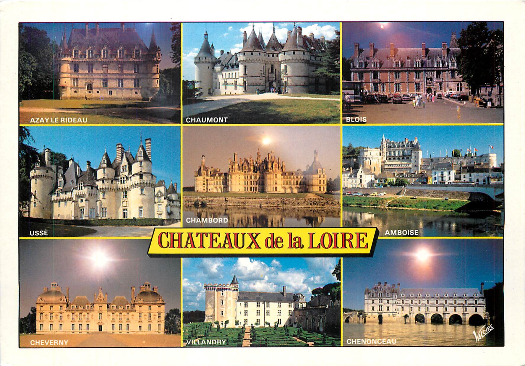 CPM Chateaux de la Loire Azay le Rideau Chaumont Blois Usse Chambord Amboise 