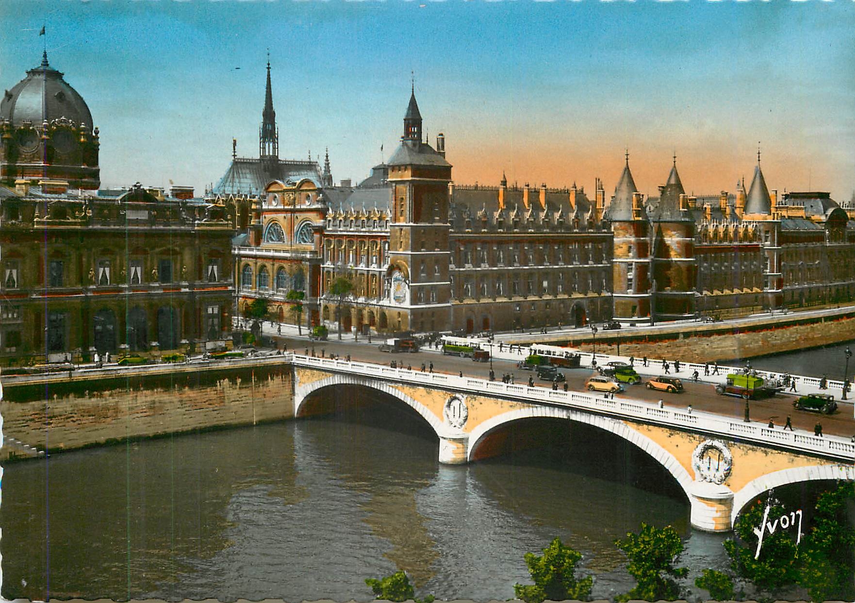 CPM Paris Le Pont au Change et le Palais de Justice 