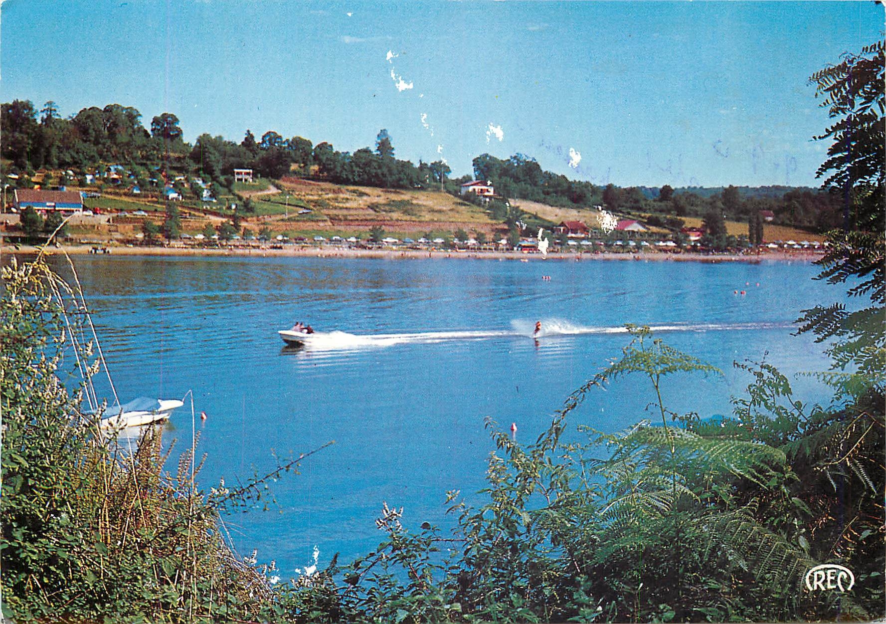 Le Lac, la plage de Fougères — La Creuse pittoresque — M. Roussel, Paris