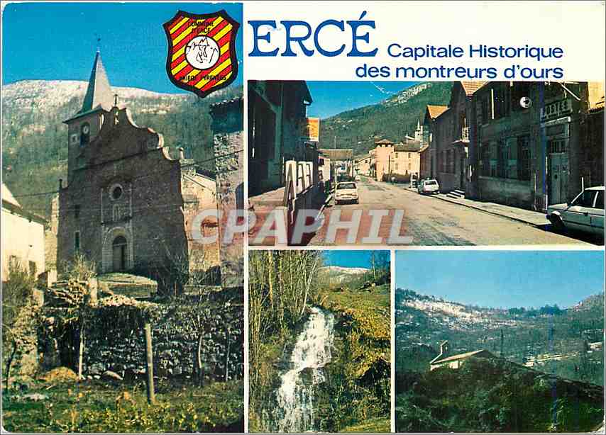 CPM Erce Ariege Capitale Historique des Montreurs d'Ours 