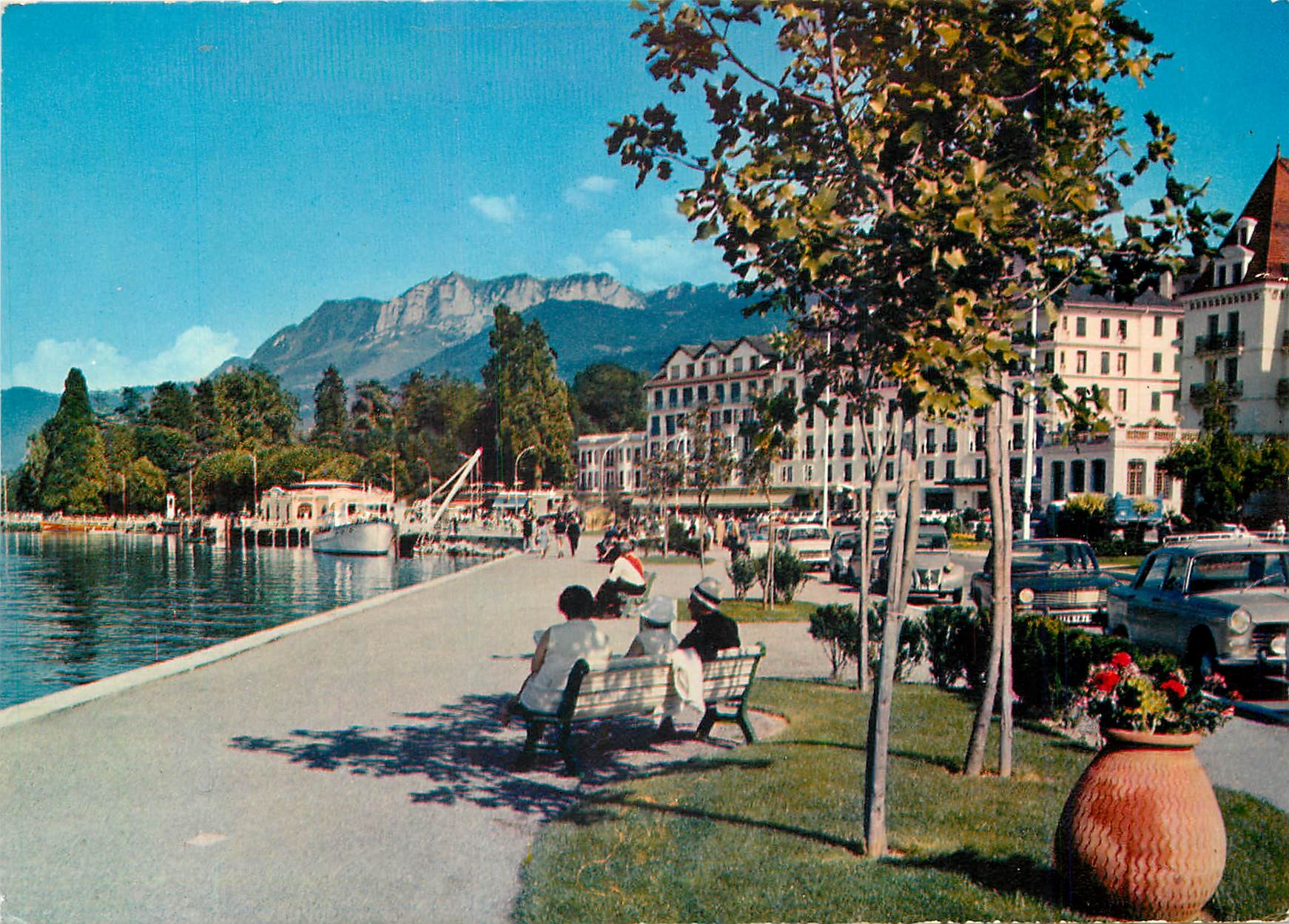 Evian-les-Bains — Repos sur la Promenade face au Léman — Éditions Jansol & Faubourg Maché