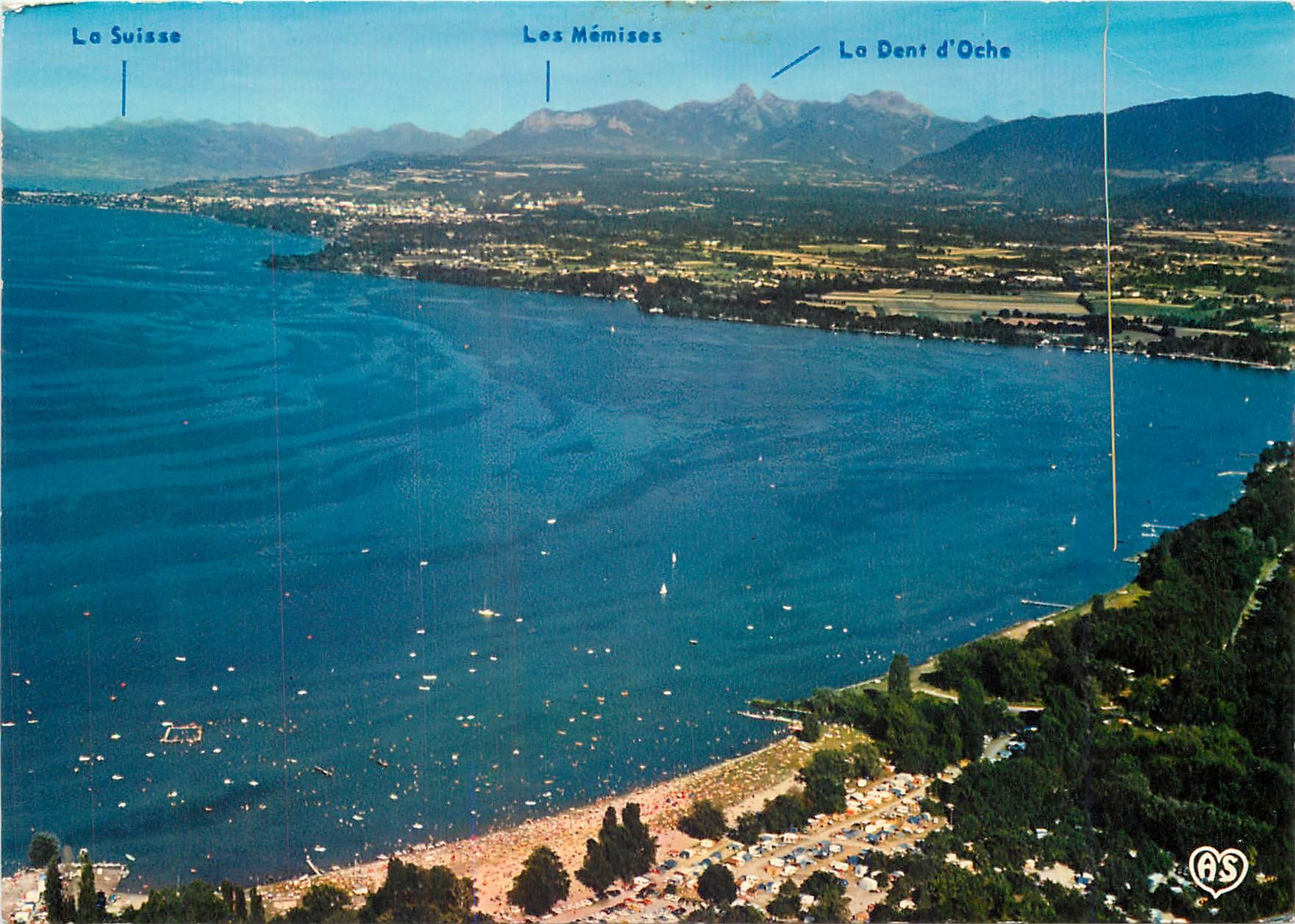 CPM Excenevex Plage de Sable du Leman et le Camp des Dunes 