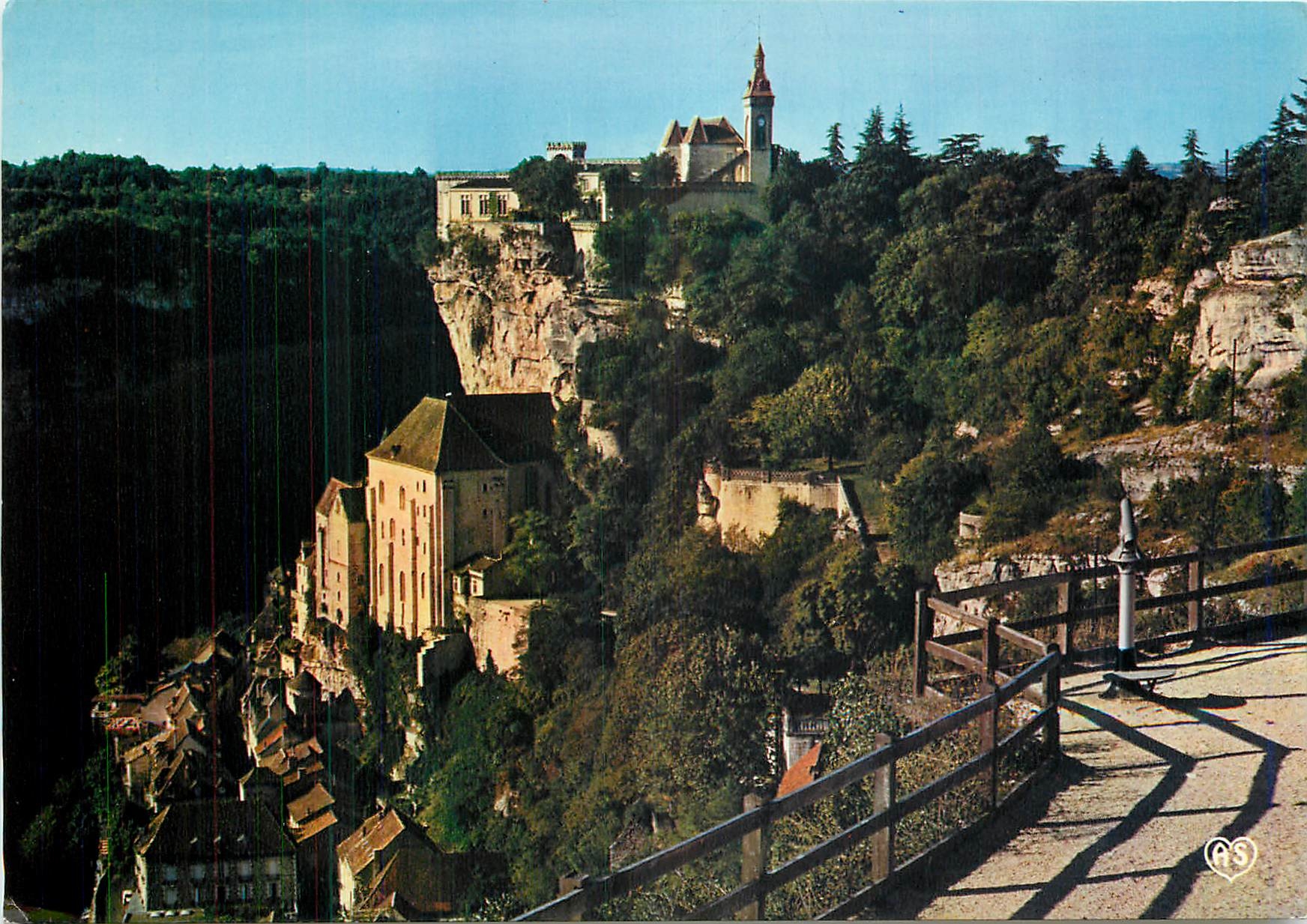 CPM Rocamadour Lot Site de France Vue panoramique prise de la route du chateau 