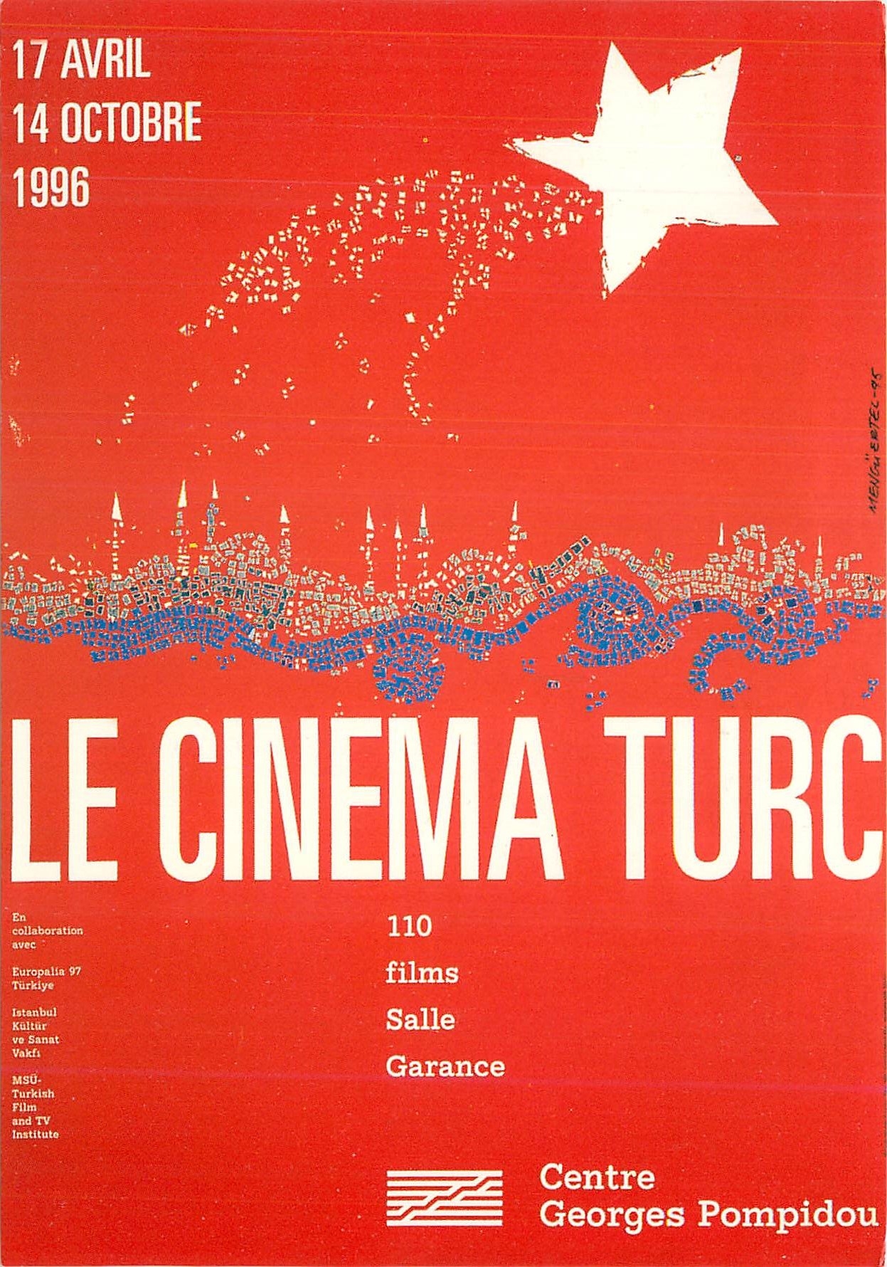 CPM Le Cinema Turc Salle Garance Centre Georges Pompidou
