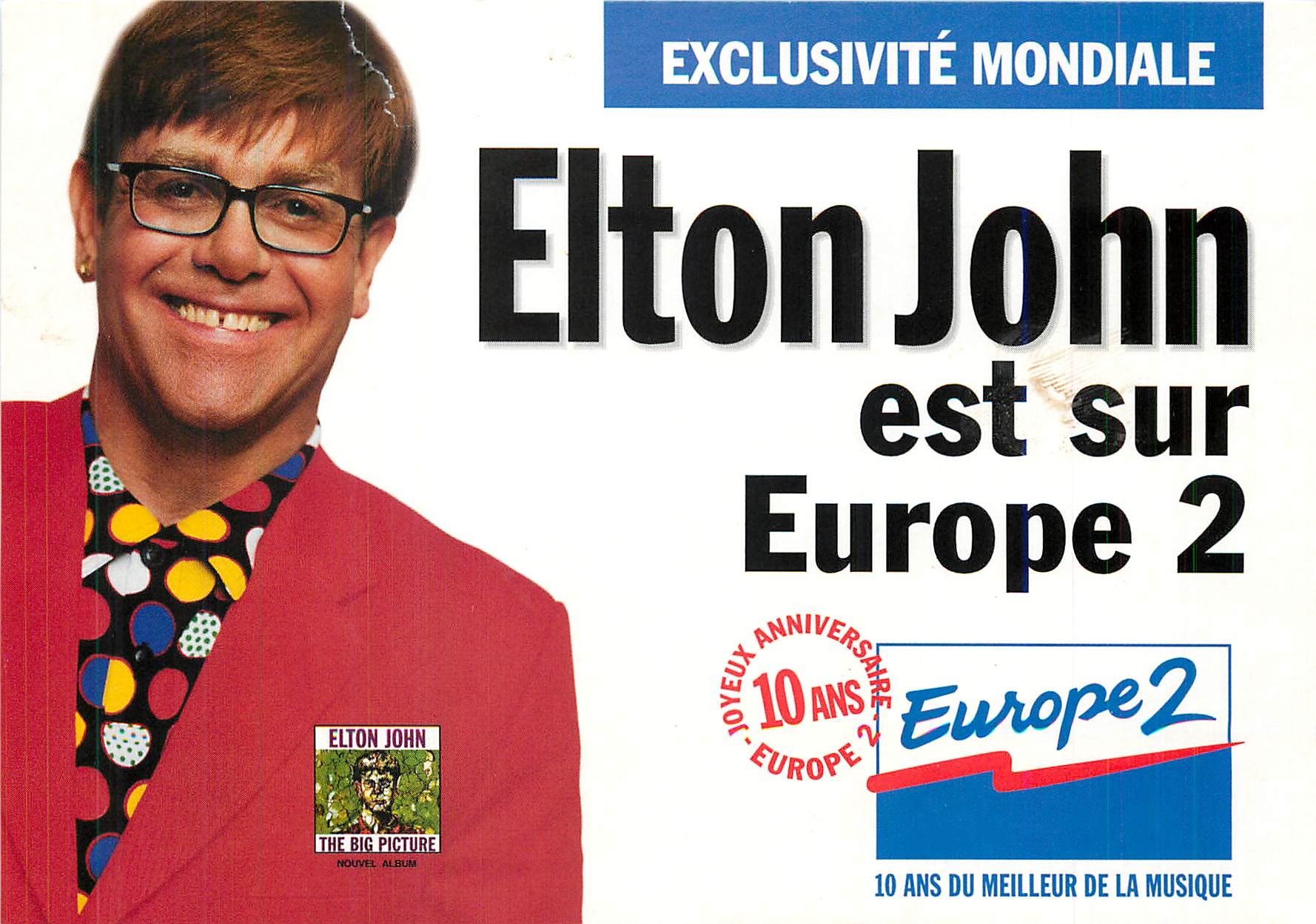 CPM Elton John est sur Europe 2 Radio 