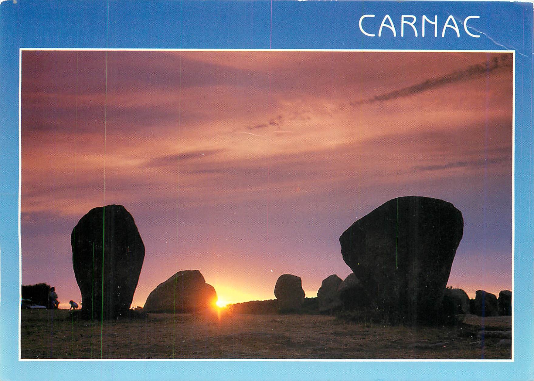 CPM Carnac Morbihan Les alignements de menhirs au petit matin 