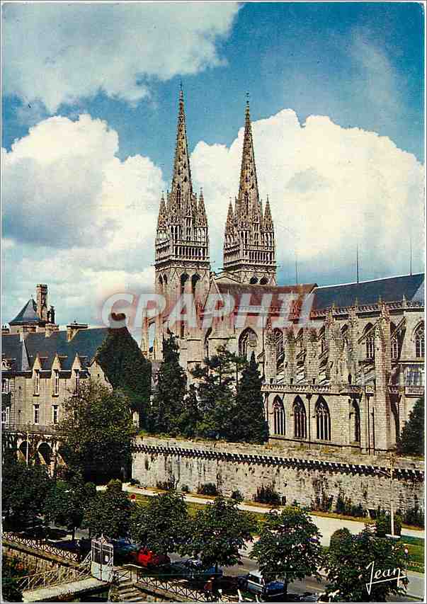 CPM Quimper La Cathedrale et les remparts 