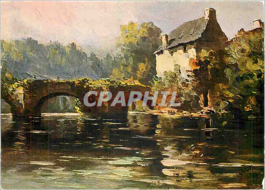 CPM Quimperle Finistere Le Pont Fleuri 