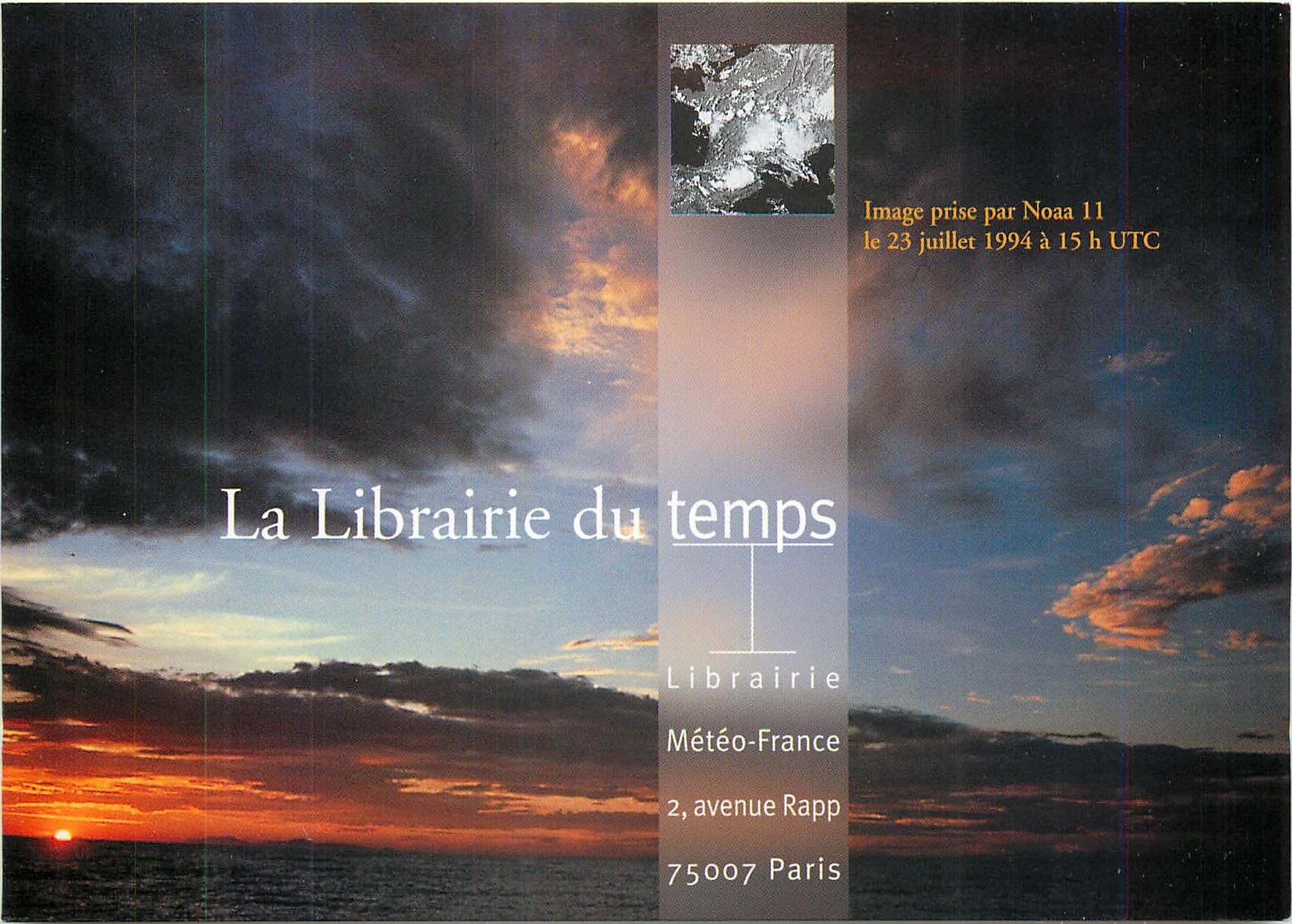CPM La Librairie du Temps Meteo France Avenue Rapp Paris
